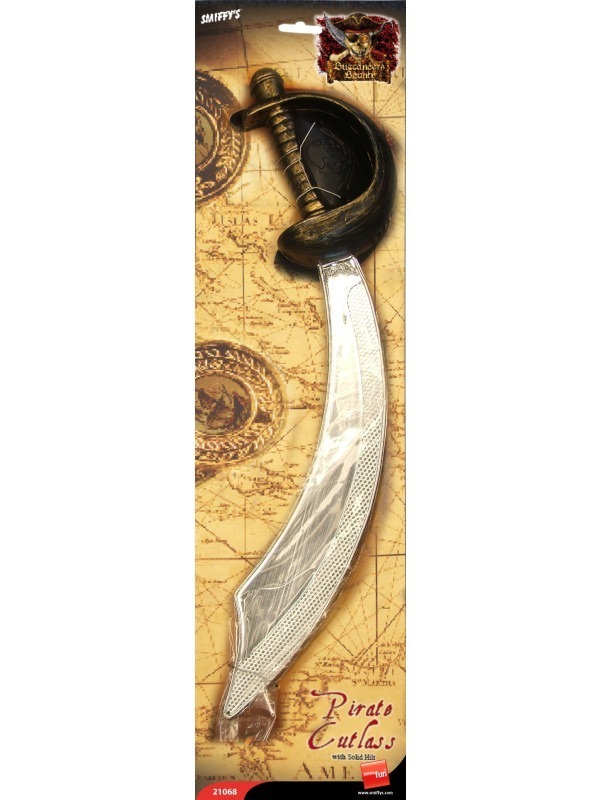 Piráti - Pirátská šavle stříbrná 46 cm