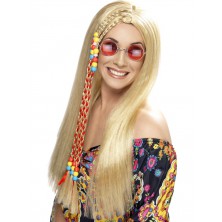 Paruka Hippy Party s copem blond