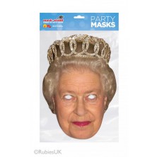 Papírová maska Královna Alžběta II 1